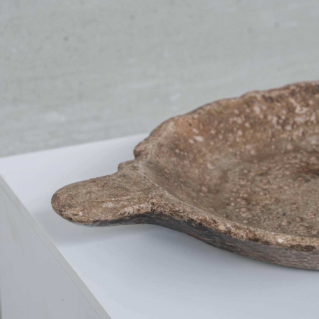 Antique Nepalese Primitive Stone Platter/Bowl