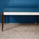 Art Deco coffee table with bevelled mirror from the 1940s, bohemian chic.