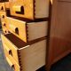 Oak desk 8 drawers double boxes 1950