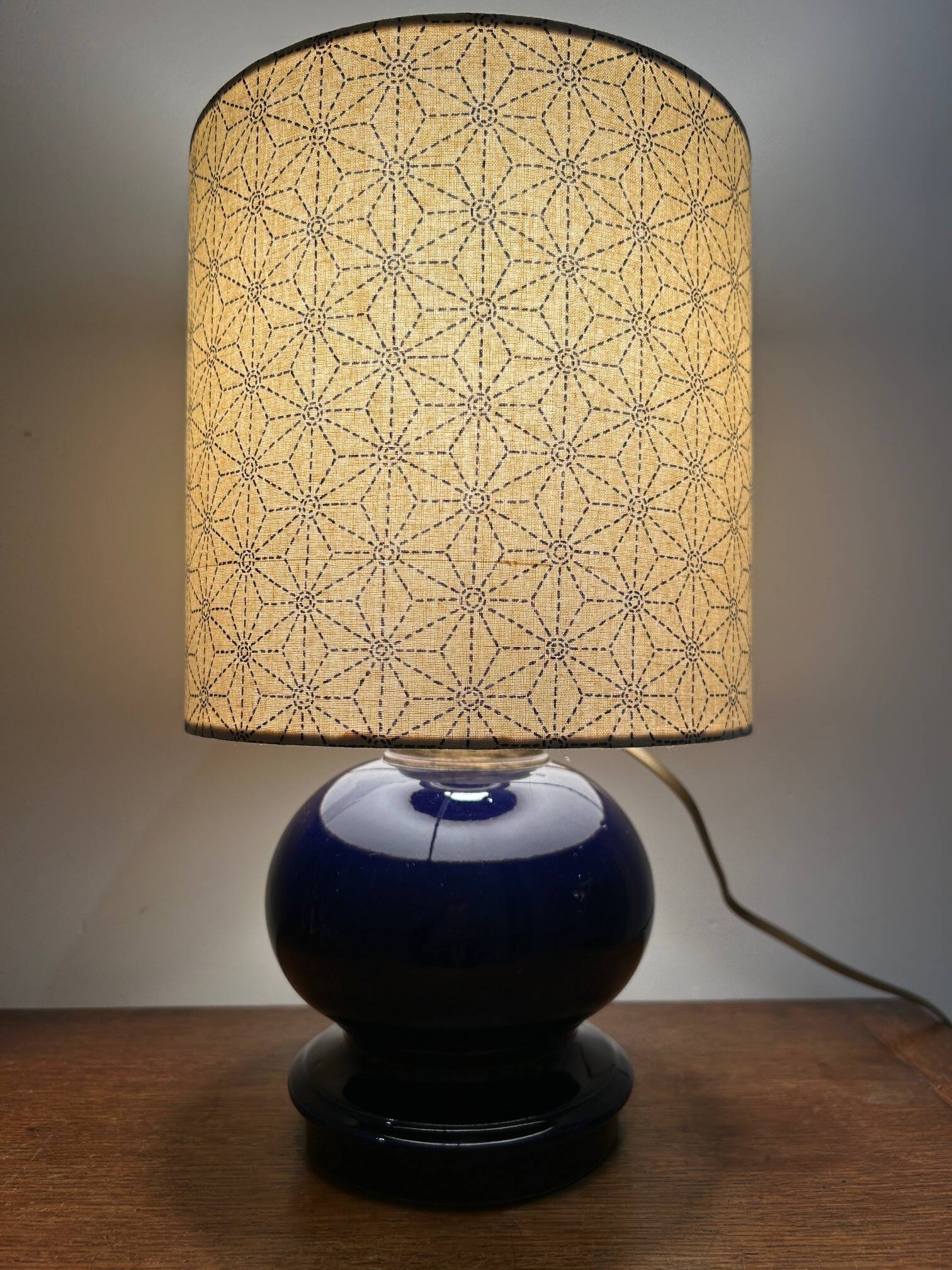 ceramic lamp from Magasins Réunis in Nancy