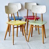 Dining chairs by ton, 1960’
