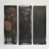 Wall shelf black metal weathered metal