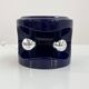 Blue night / mauve ceramic table lamp by Perdomello 70, 1970