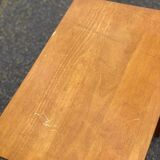 Scandinavian side table in solid wood with a drawer.