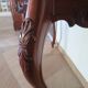 Console with curved legs - mahogany - Louis XV style - carved wood