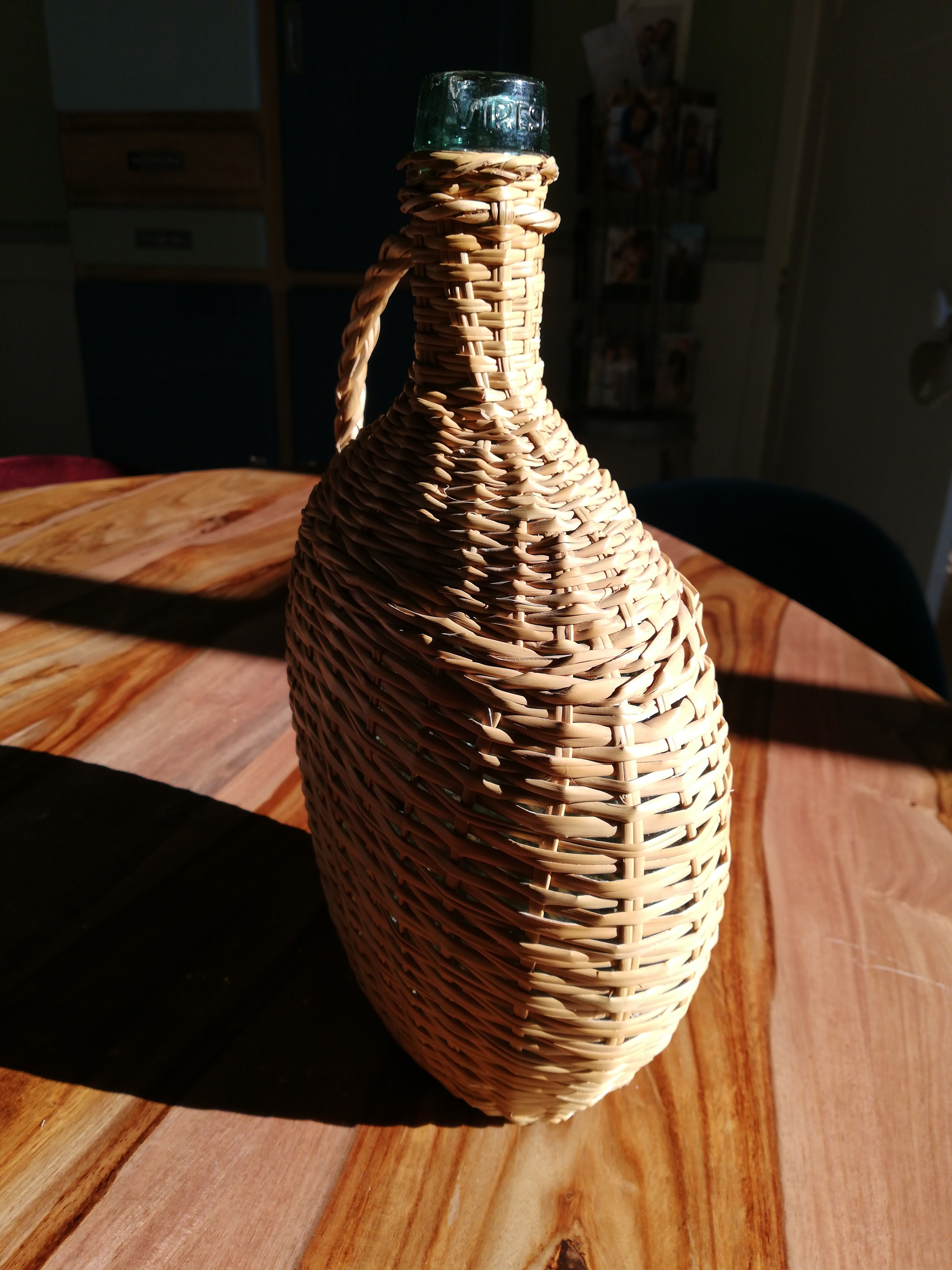 Demijohn in rattan
