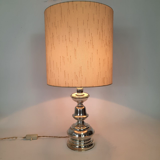 Three vintage bedside lamps in silver