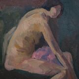 Double-sided female nude painting N°2