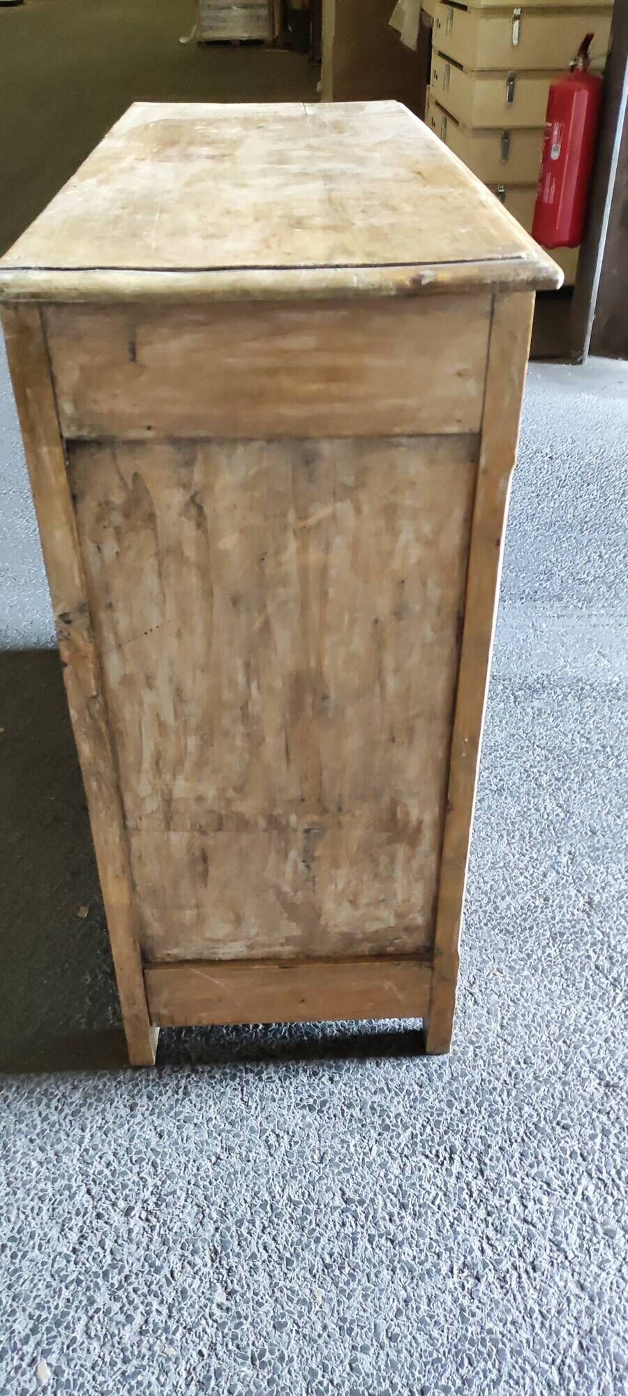 Parisian sideboard two doors, two drawers in natural wood