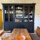 Large display cabinet with 2 sections