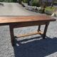 Table de ferme en chêne avec abattants