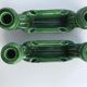 Pair of ceramic candlesticks green years 50