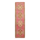 3x11 Faded Pink & Brown Vintage Runner Rug,