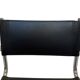 Set of 4 bauhaus cantilever chairs black leather and chrome design