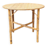 Round rattan table