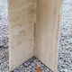 70s travertine and smoked glass designer coffee table