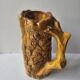 Ceramic jug resembling a tree trunk signed Aegitna Vallauris Years