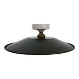 Suspension / Ceiling lamp in green enamelled sheet metal
