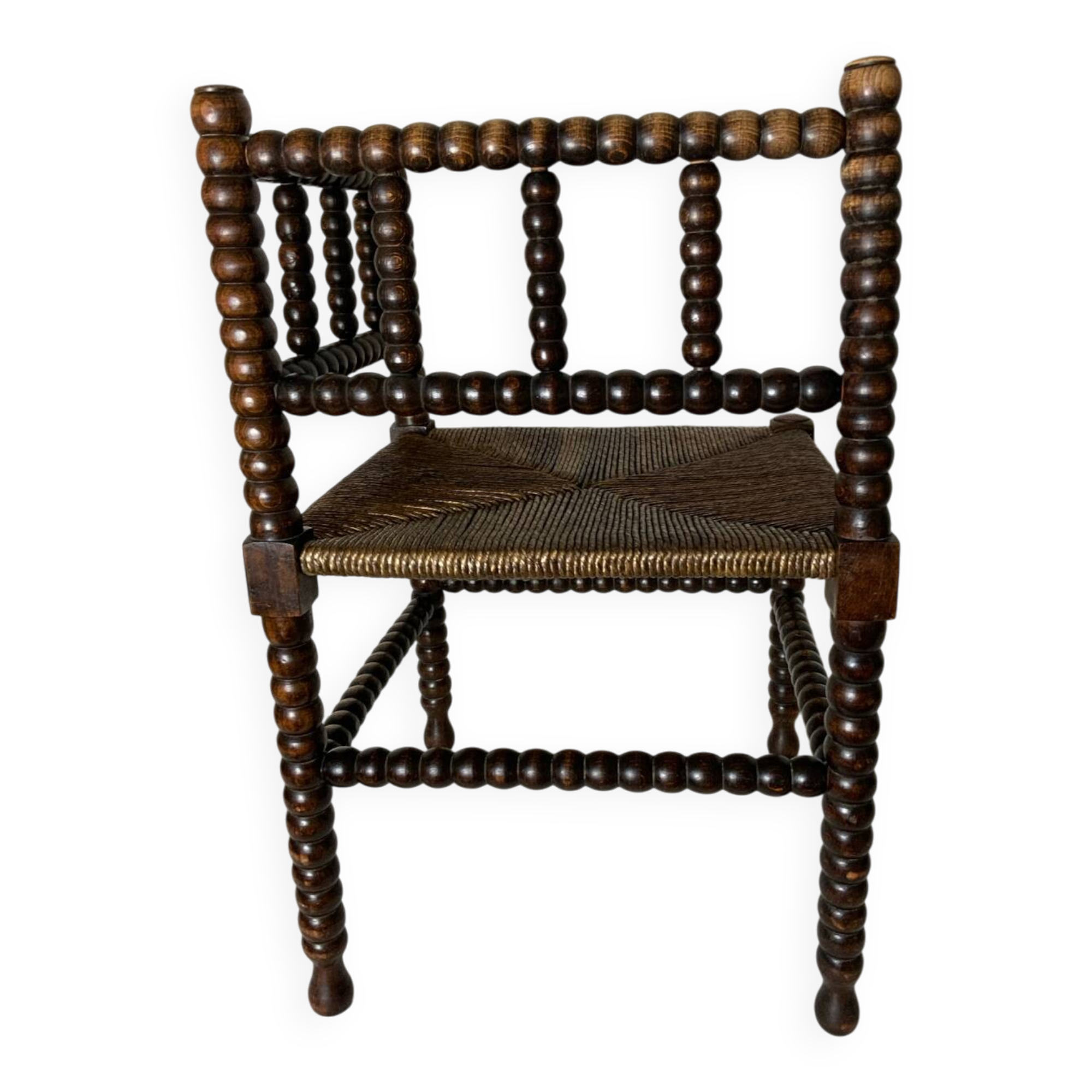 Chaise d’angle perlée