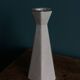 Ceramic candlestick with crackled glaze and gilding, Art Deco