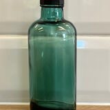 Petit flacon vintage bleu dark turquoise