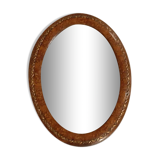 Oval mirror wood and gilding