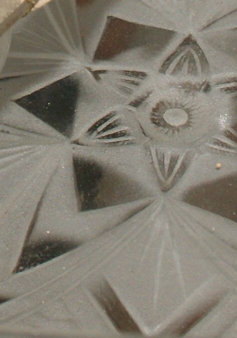 Art Deco frosted glass chandelier by the Muller brothers