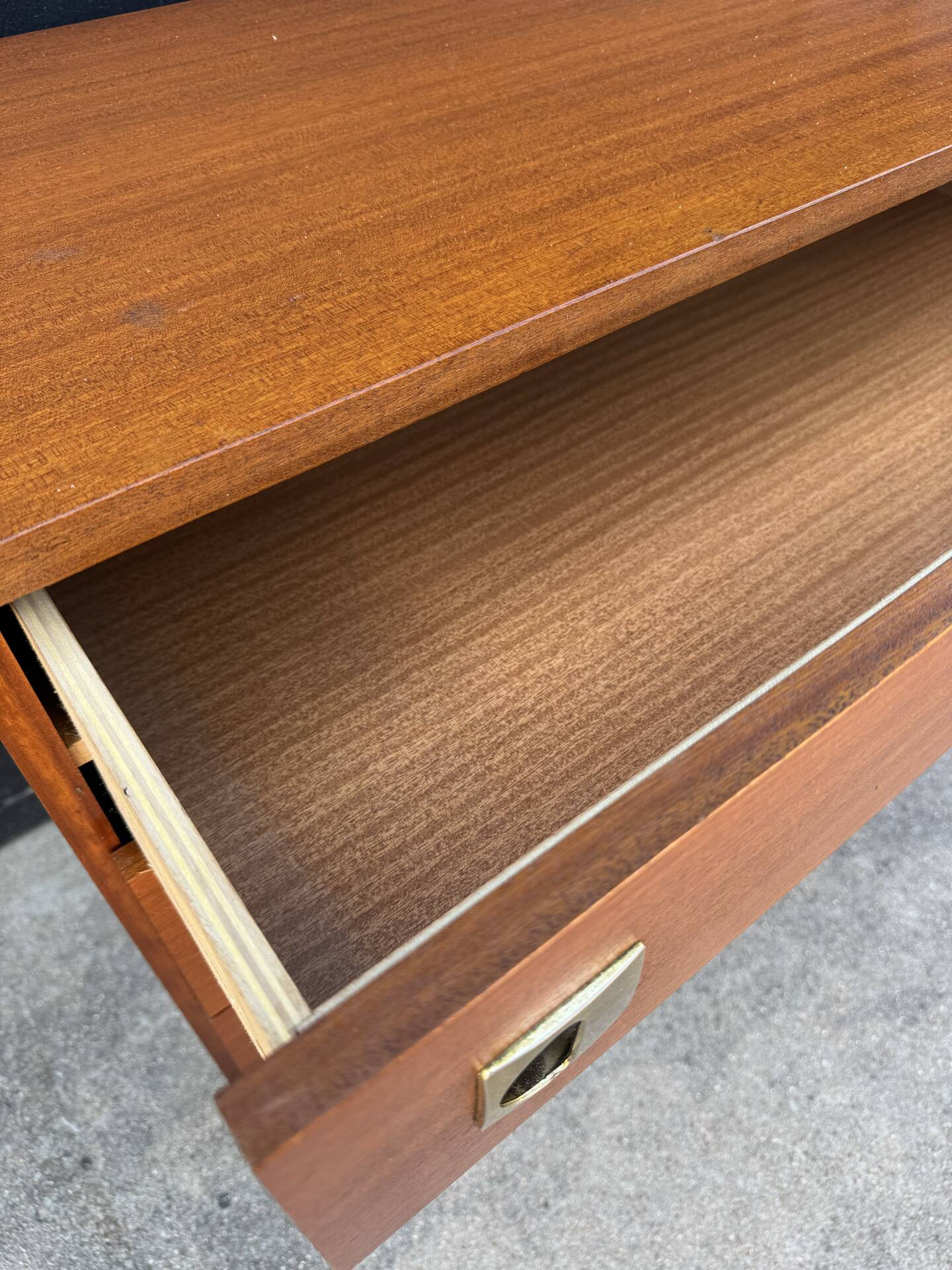 1960s teak Scandinavian style chest of drawers