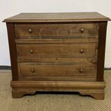 Petite commode en bois vintage 3 tiroirs