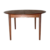 Danish round extending dining table in teak 1960s