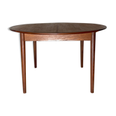 Danish round extending dining table in teak 1960s