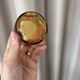 Set of 4 amber liqueur/bourbon glasses Empoli – Italy, 1970s