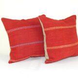 Kilim cushion covers with Turkish stripes, set of 2 ak162