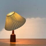 Danish modern teak table lamp from the mid-century, 1960s.