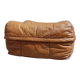 Vintage leather pouf