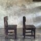 Small antique Indonesian children's chair in teak.