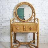 Rattan dressing table