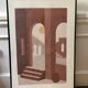 Framed canvas Riad Terra cotta