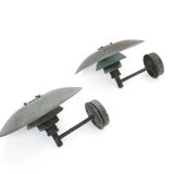 Pair of PH 4/3 Copper - Louis Poulsen Solid Copper outdoor wall lamp