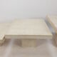 Set of 3 Italian Travertine Coffee Tables, 1980s