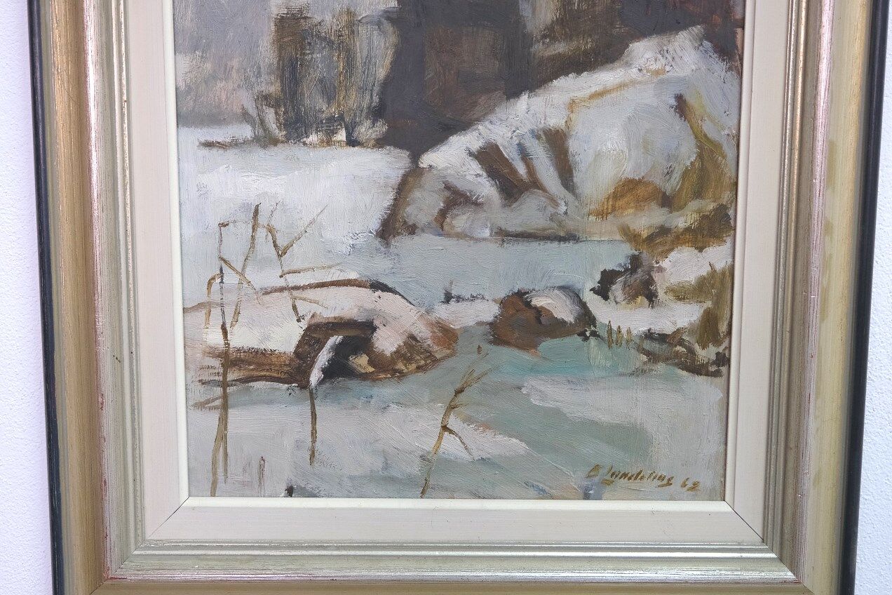 Bertil Landelius (1912-1985), Swedish Modern Oil Painting, 1962