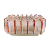 Rectangular two-tone glass ceiling lamp 60/70