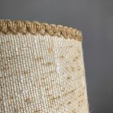 Vintage lamp with turned wooden base 30cm