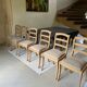 Chaises Louis Philippe barrettes pieds sabres