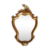 Louis XV-style gold mirror - 50x33cm