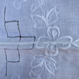 White old tablecloth and towels