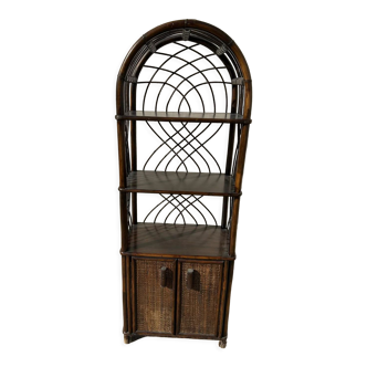 Rattan and wicker shelf