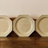 Set of 6 plates in Chantilly faience