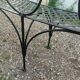 Banc de jardin en fer ancien