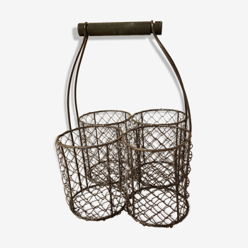 Restored mesh metal basket